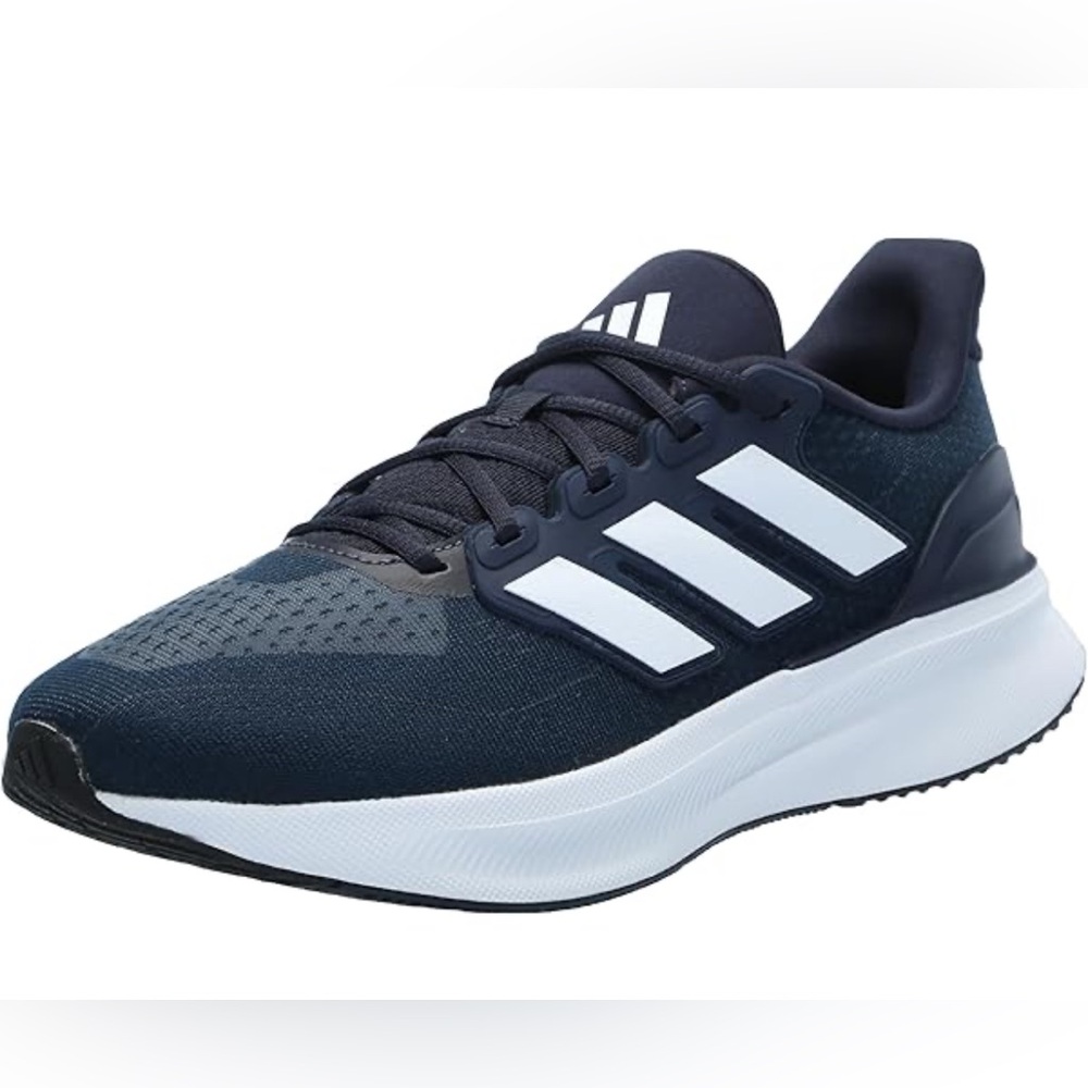 NWOT Adidas Navy/White Running shoes. Men size‎ 9.5